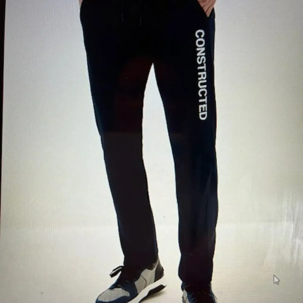 LC Waikiki Black Slim Fit CONSTRUCTED Mens Joggers Sz L